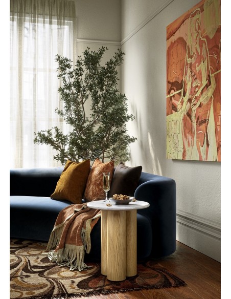 Lesing 3 Column Side Table - Light Oak