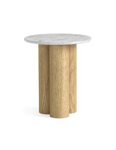 Lesing 3 Column Side Table - Light Oak 2