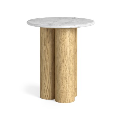 Lesing 3 Column Side Table - Light Oak