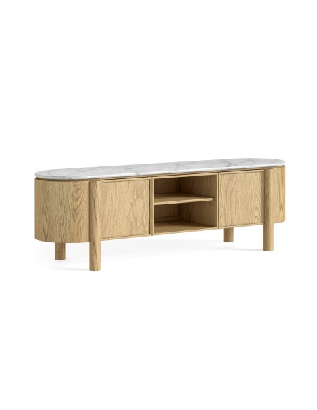 Lesing Small TV Unit - Light Oak