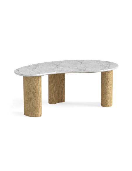 Lesing Tear Drop Coffee Table - Light Oak