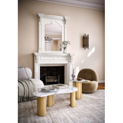 Lesing Tear Drop Coffee Table - Light Oak
