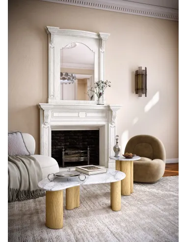 Lesing Tear Drop Coffee Table - Light Oak