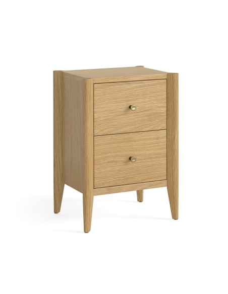 Teramo 2 Drawer Bedside Locker - Natural