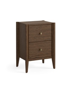 Teramo 2 Drawer Bedside Locker - Brown