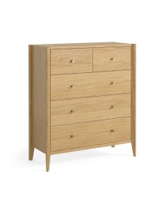 Teramo 2 Over 3 Drawer Chest - Natural