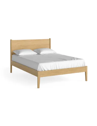 Teramo 4ft6 Panelled Bedframe - Natural