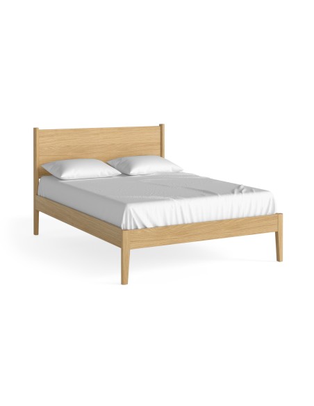Teramo 4ft6 Panelled Bedframe - Natural