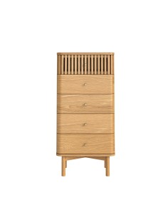 Soho Tallboy Chest - Natural Oak