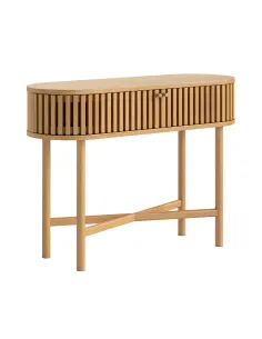 Soho Oval Console Table - Natural Oak