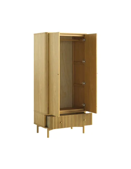 Soho Gents Wardrobe - Natural Oak