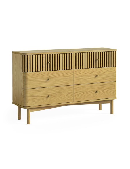 Soho 6 Drawer Chest - Natural OAK
