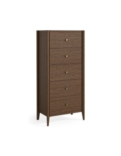 Teramo 5 Drawer Tallboy Chest - Brown