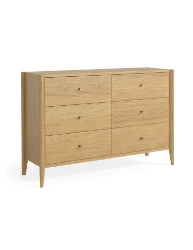 Teramo 6 Drawer Chest - Natural