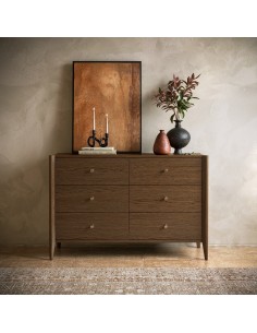 Teramo 6 Drawer Chest- Brown
