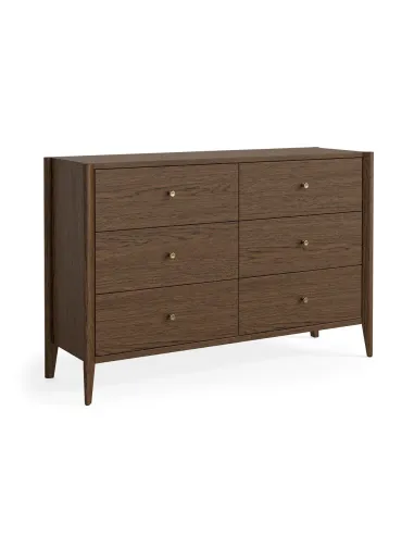 Teramo 6 Drawer Chest- Brown
