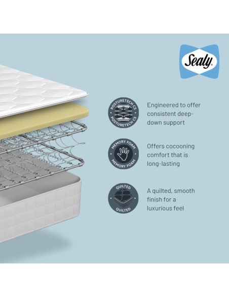 Claremont 4FT Sealy Mattress