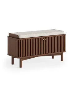 Boardwalk Hallway Bench - Brown Oak