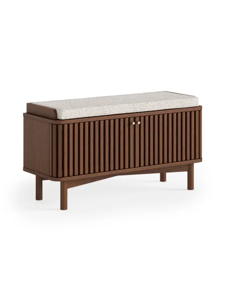 Boardwalk Hallway Bench - Brown Oak