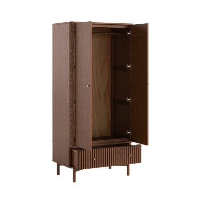 Boardwalk Gents Wardrobe - Brown Oak