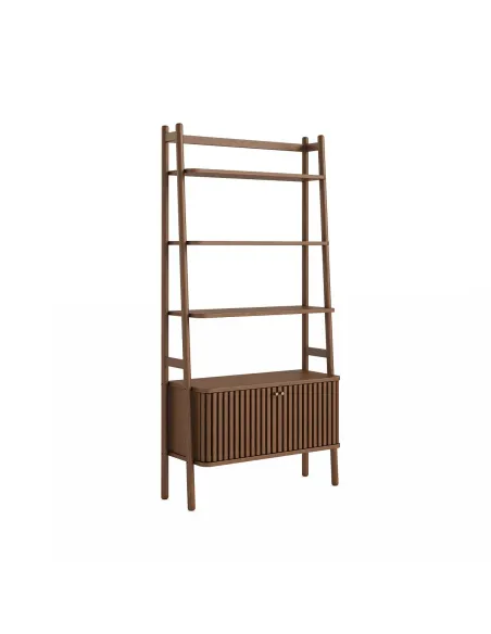 Boardwalk Bookcase - Brown Oak