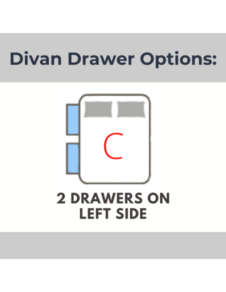 Natural Sleep 2 Drawers Left Side