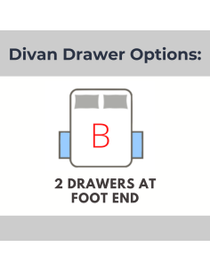 Natural Sleep 2 Drawers Foot End