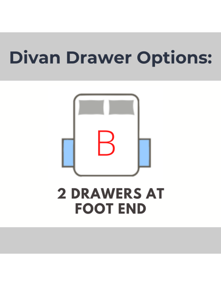 Natural Sleep 2 Drawers Foot End