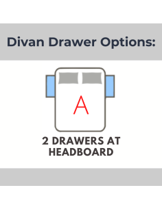 Natural Sleep 2 Drawers Headboard End