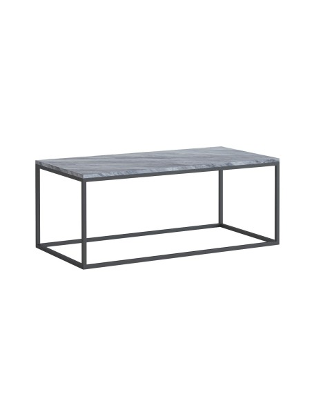 Livia Rectangular Coffee Table - Grey Base/Grey Marble