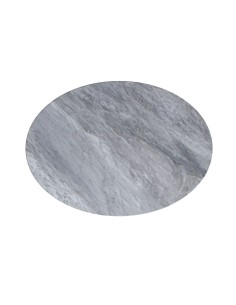 Livia Oval C Side Table - Grey Base/Grey Marble 2