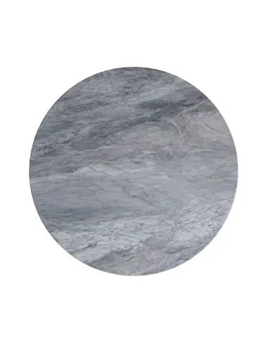 Livia C Side Table - Gold Base/Grey Marble