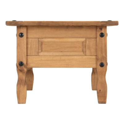 Corona 1 Drawer Coffee Table - Distressed Waxed Pine
