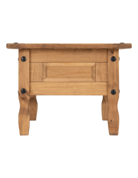 Corona 1 Drawer Coffee Table - Distressed Waxed Pine