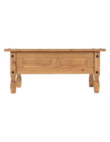 Corona 1 Drawer Coffee Table - Distressed Waxed Pine