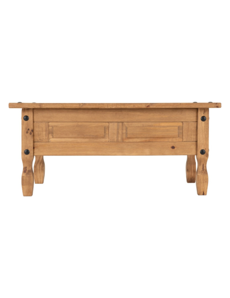 Corona 1 Drawer Coffee Table - Distressed Waxed Pine