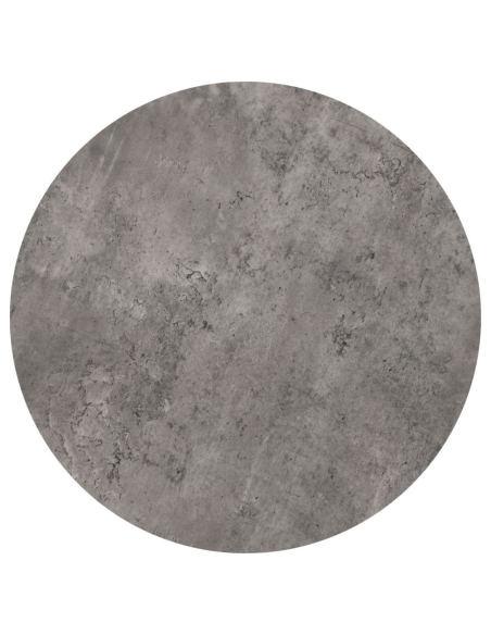 Athens Round Table Coffee Table Set - Concrete Effect