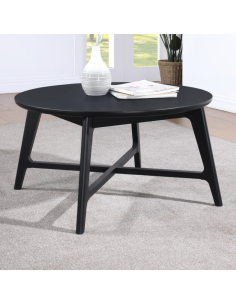 Carrington Round Coffee Table - Black