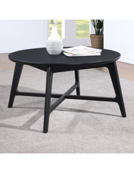 Carrington Round Coffee Table - Black
