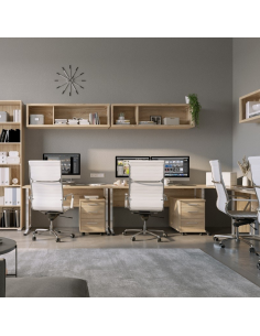 Office Line 1.6m Desk - Sonoma Oak 2