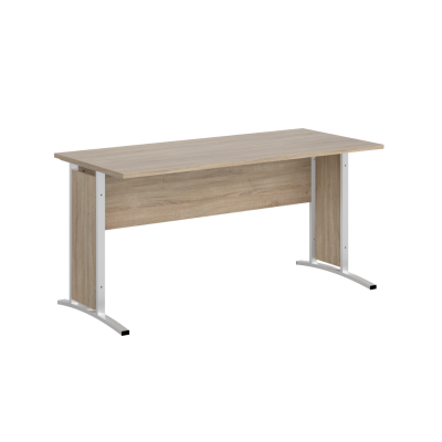 Office Line 1.6m Desk - Sonoma Oak