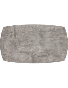 Athens Rectangular Table Dining Table - Concrete Effect 2
