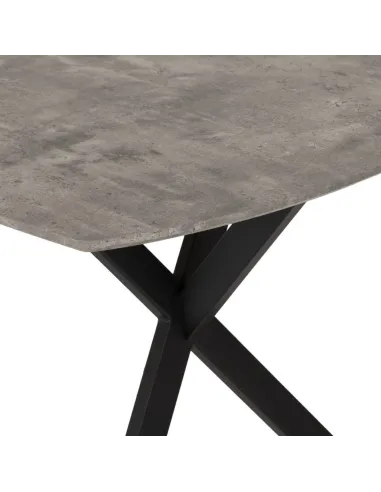 Athens Rectangular Table Dining Table - Concrete Effect