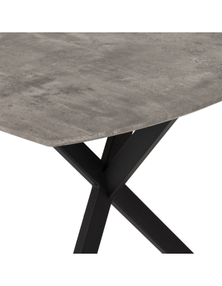 Athens Rectangular Table Dining Table - Concrete Effect