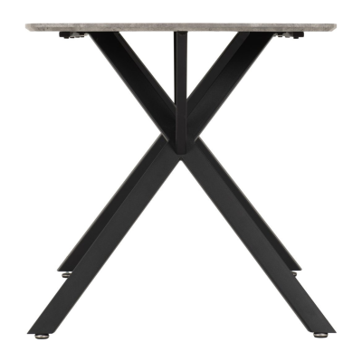 Athens Rectangular Table Dining Table - Concrete Effect