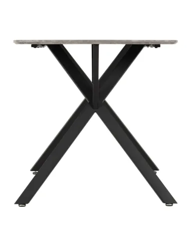 Athens Rectangular Table Dining Table - Concrete Effect