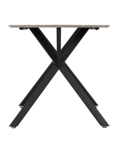 Athens Rectangular Table Dining Table - Concrete Effect