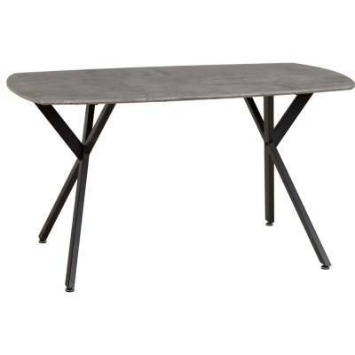 Athens Rectangular Table Dining Table - Concrete Effect