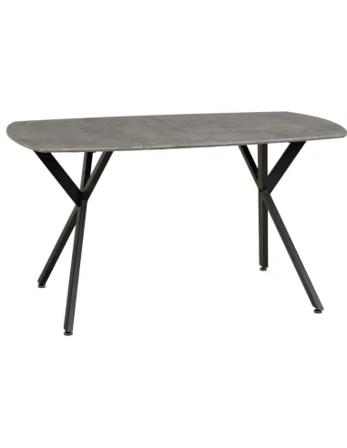 Athens Rectangular Table Dining Table - Concrete Effect