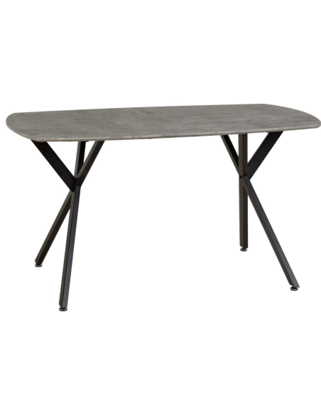 Athens Rectangular Table Dining Table - Concrete Effect